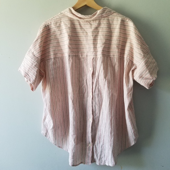 Madewell Courier Button Back Shirt Medium - Picture 6 of 12